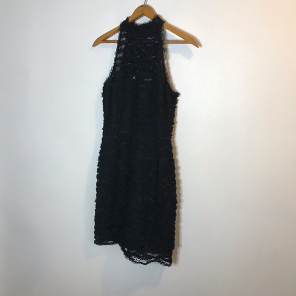 NEW BB Dakota Surrey Black Sequin Ruffle Dress XS - Picture 3 of 9